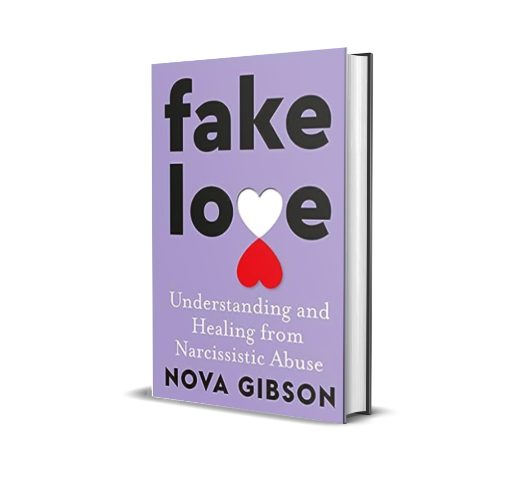 Two love heart upside down on a book cover- fake Love- Nova-Gibson 