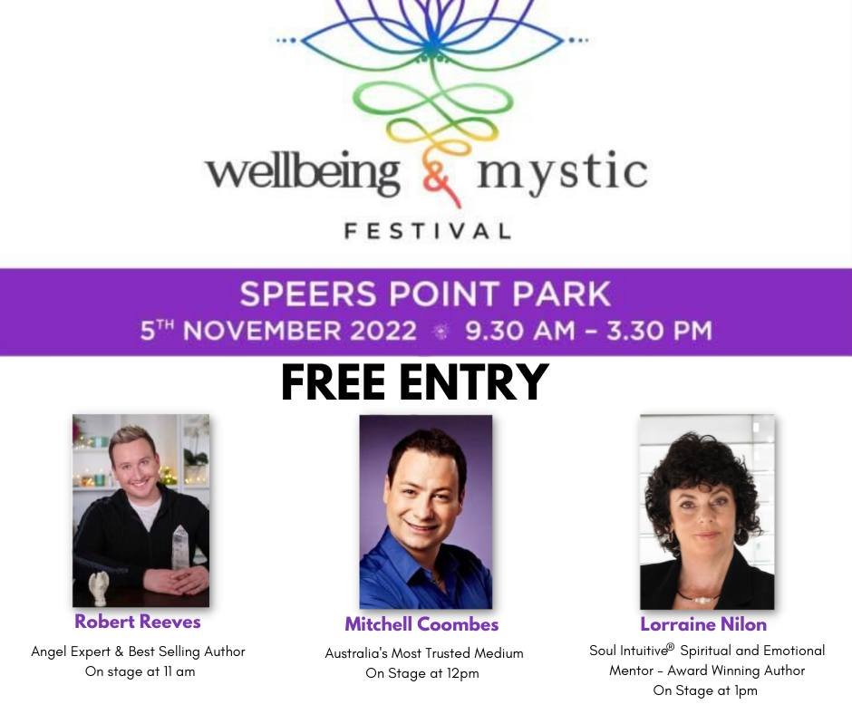 Photo of Mitchell Coombes, Lorraine Nilon and Robert Reeves. Guest speakers a Wellbeing Festival