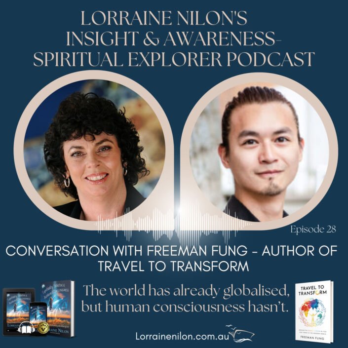 photo of Lorraine Nilon and Freeman Fung Spiritual Podcast cover