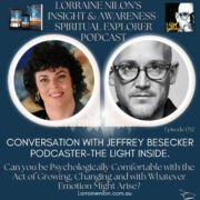 Jeffrey Besecker and Lorraine Nilon photo and picture of her book and podcast episode