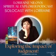 photo of Lorraine Nilon on podcast art cover