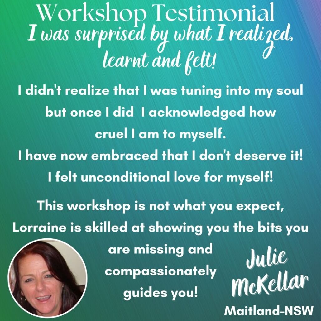 Testimonial for Lorraine Nilon - Self-Discovery workshops