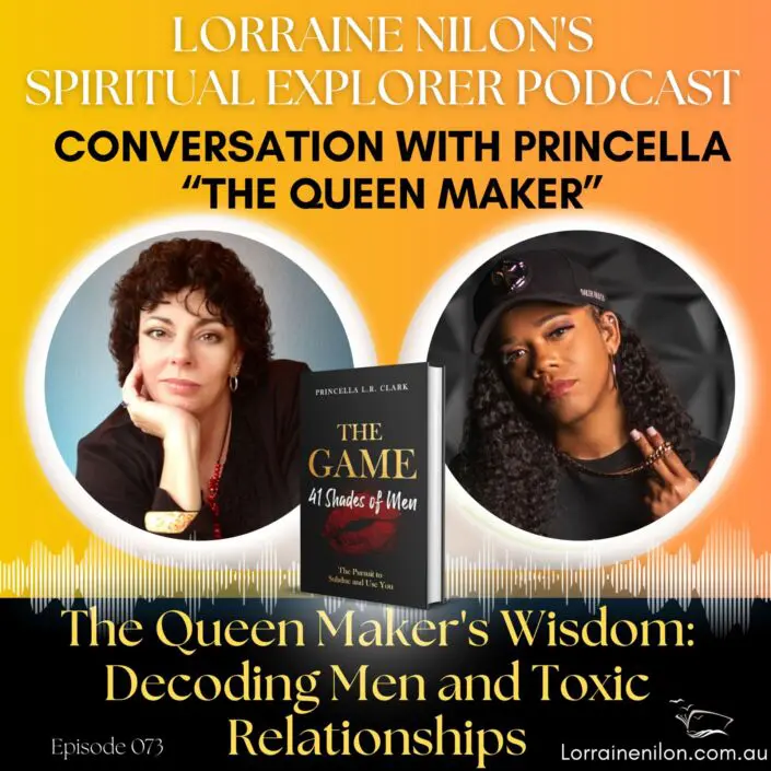 The Queen Maker Princella with Lorraine Nilon Photo of Princella Clark -The Queen Maker and Lorraine Nilon. Podcast with book 41 Shades of Men: The Pursuit to Subdue and Use You