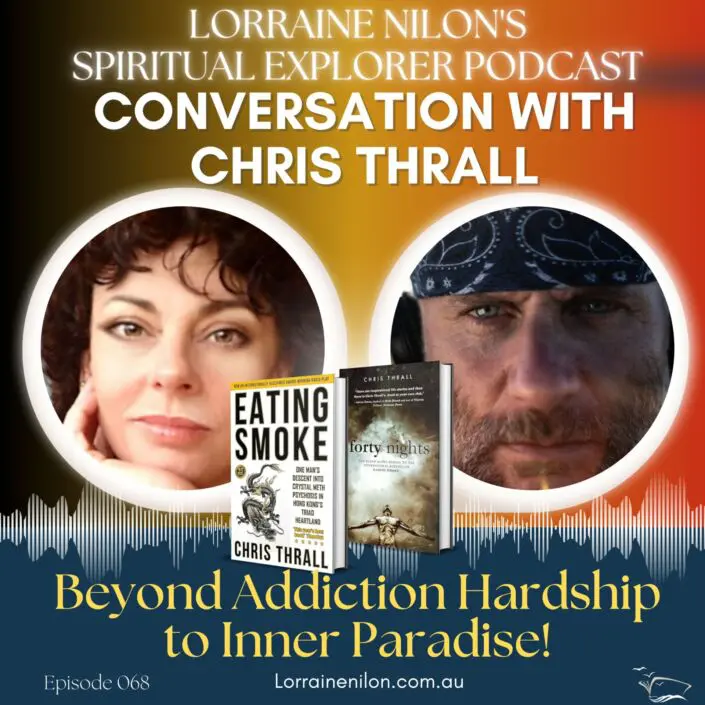 _addiction recovery podcast-Chris Thrall with Lorraine Nilon Photo of podcaster Chris Thrall and Lorraine Nilon. Talking about addiction and the best personal transformation insights!