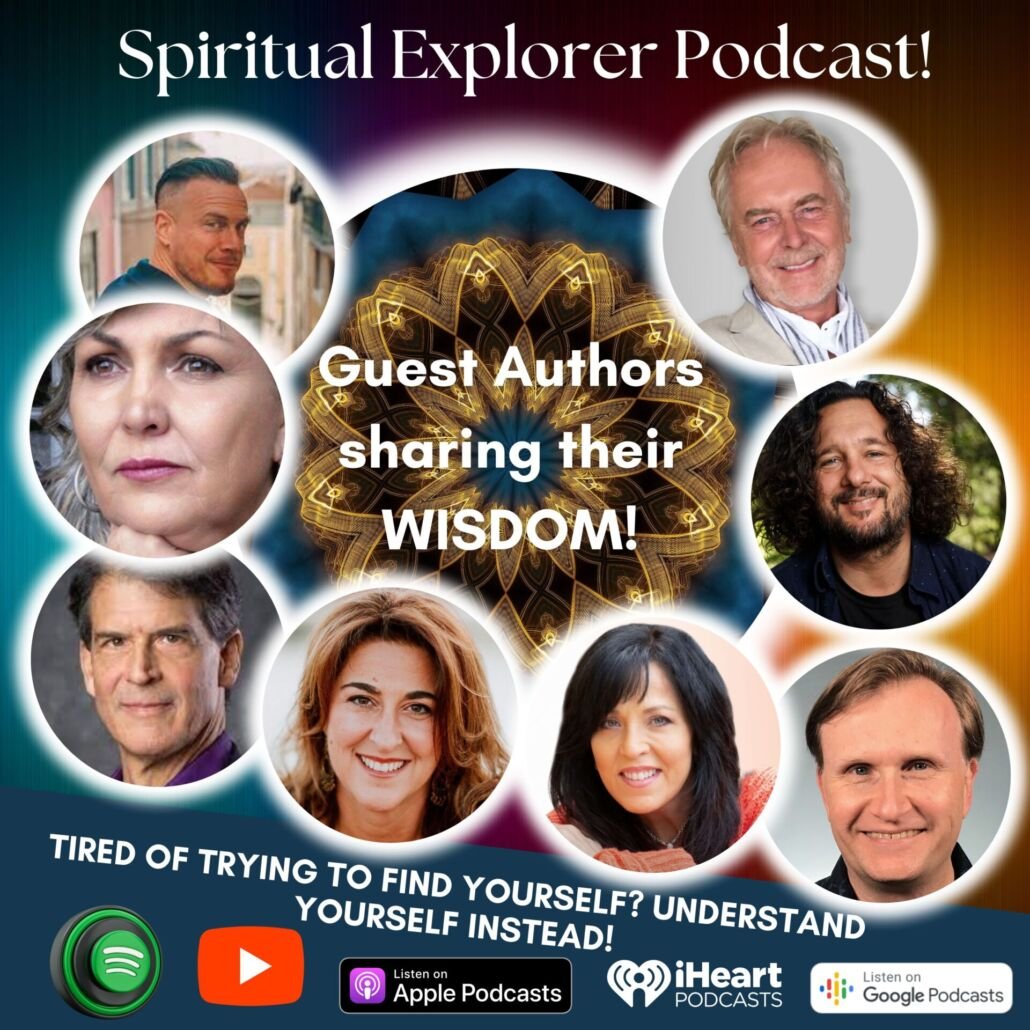 photo of Richard Grannon, Charmaine Wilson, Dr. Eban Alexander, Debbie Mirza, Lisa A Romano, Steve Pavlina, Tyson Yunkaporta, Hans Wilhelm - Guest of the Lorraine Nilon Spiritual Explorer podcast. Author Interviews.